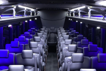 Porterville Charter Bus Interior