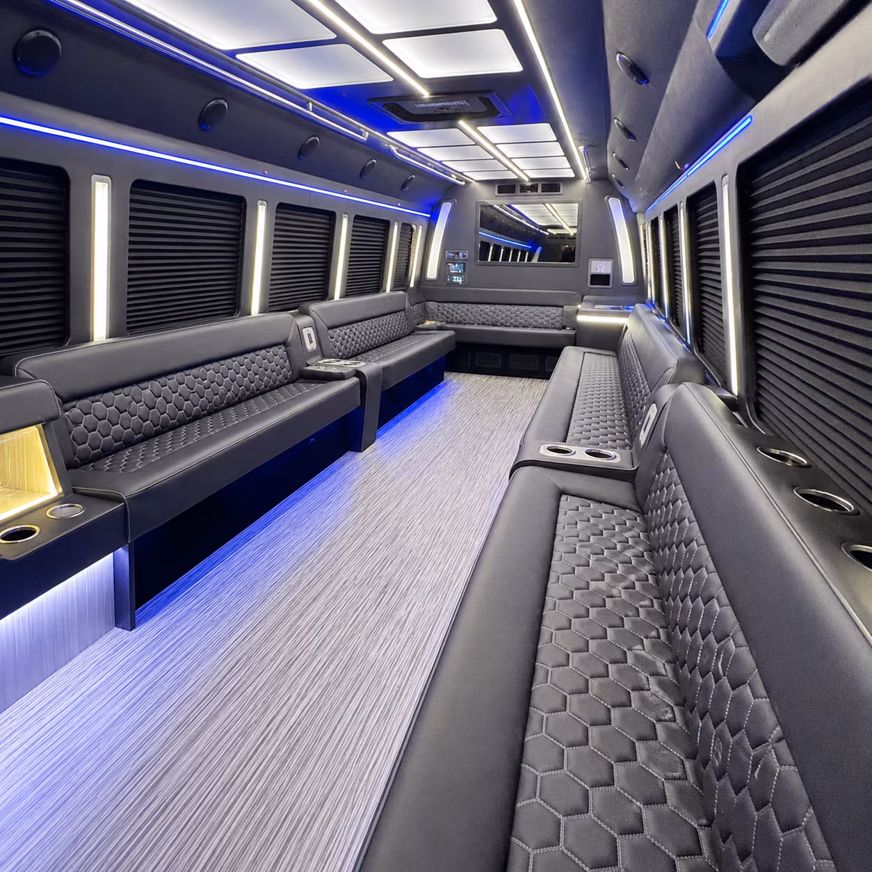 porterville party bus rental interior